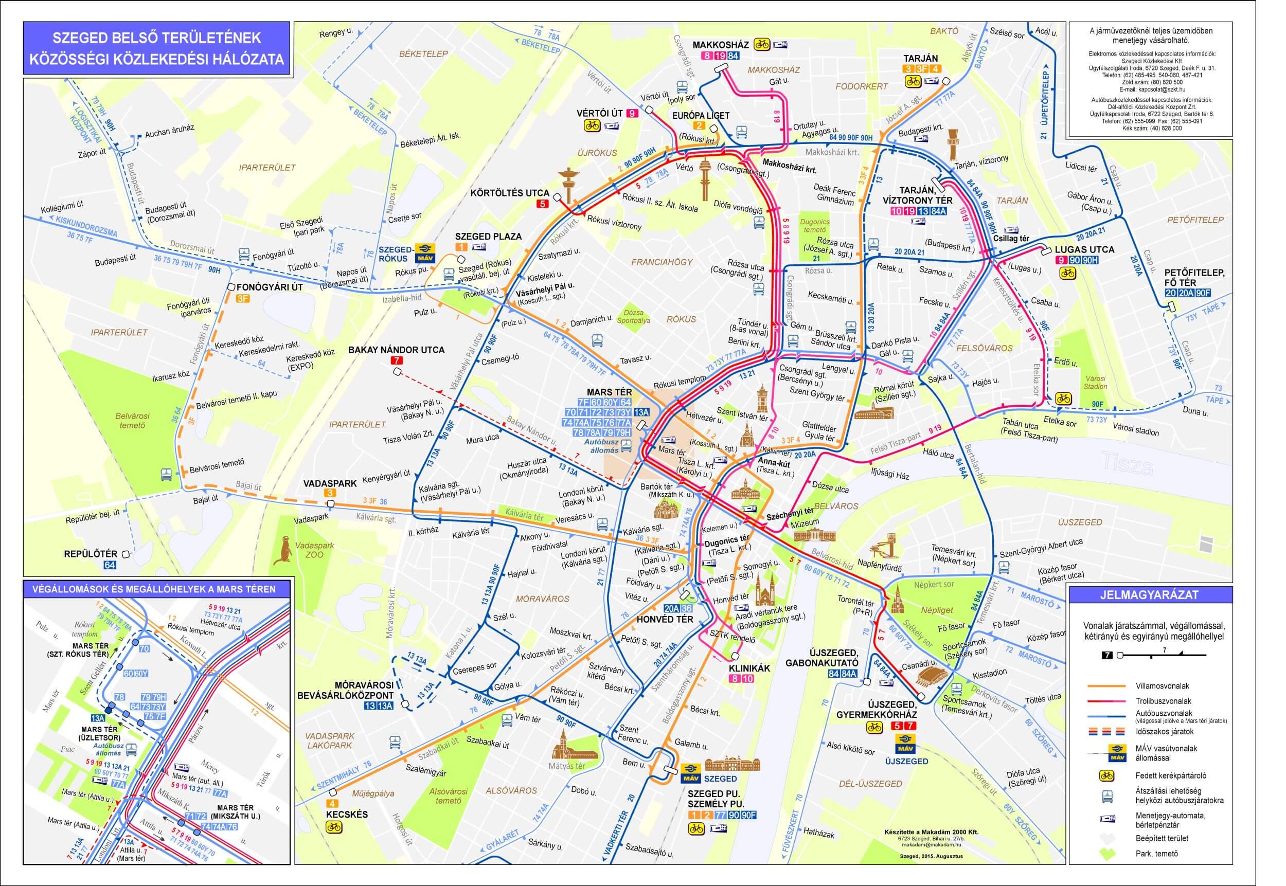 szeged tömegközlekedés térkép Vonalhálózat   Szegedi Közlekedési Társaság szeged tömegközlekedés térkép